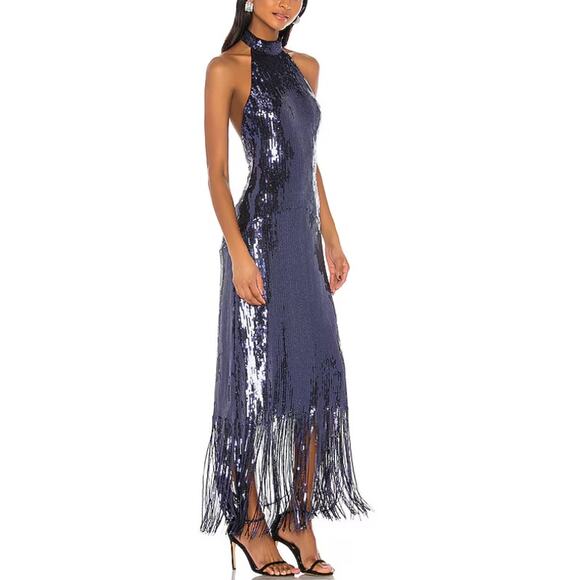 House of Harlow 1960 Dresses & Skirts - House of Harlow 1960 Navy Sequin Fringe Dress